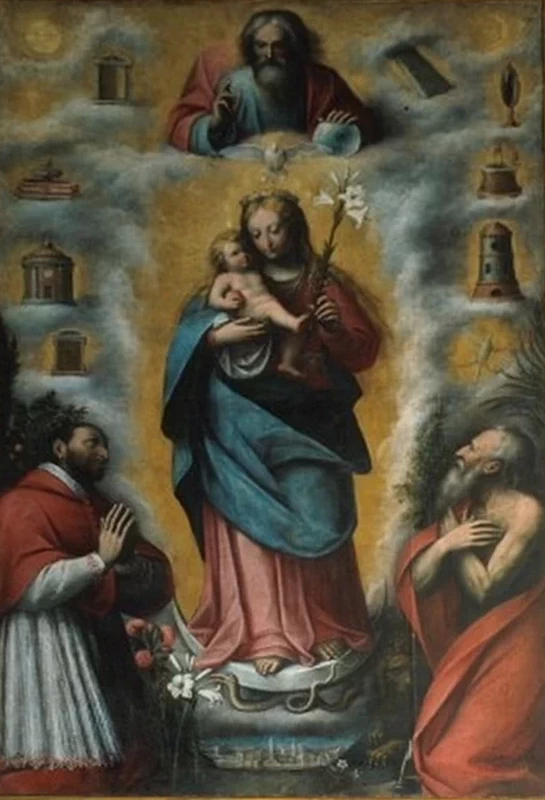  33-Orsola Caccia-Madonna immacolata e santi 